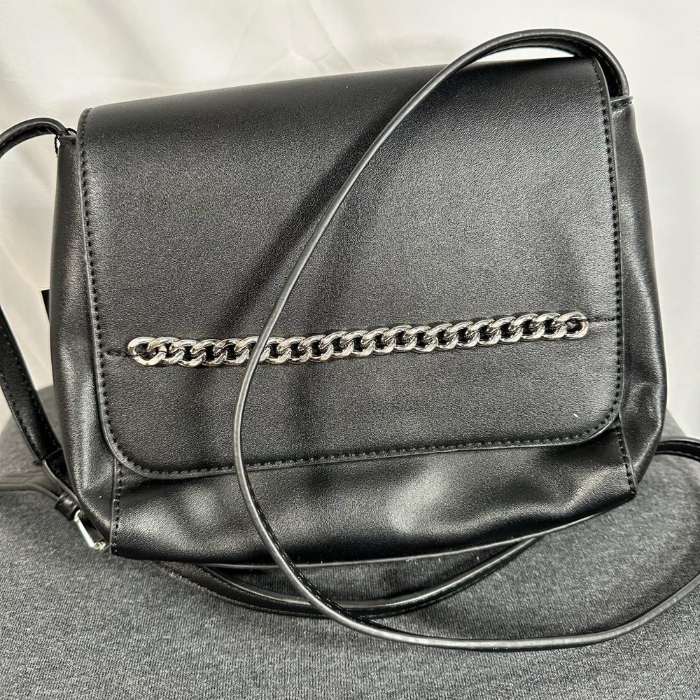 NWT Christian Lacroix Carla Convertible Crossbody Black Clutch Purse Bag